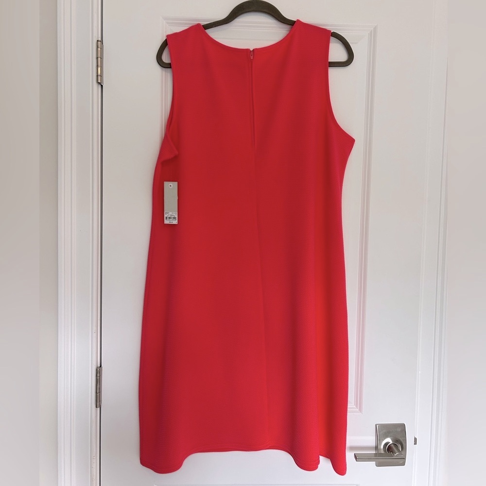Croft & Barrow NWT Bright Pink Sleeveless Midi Dress Large